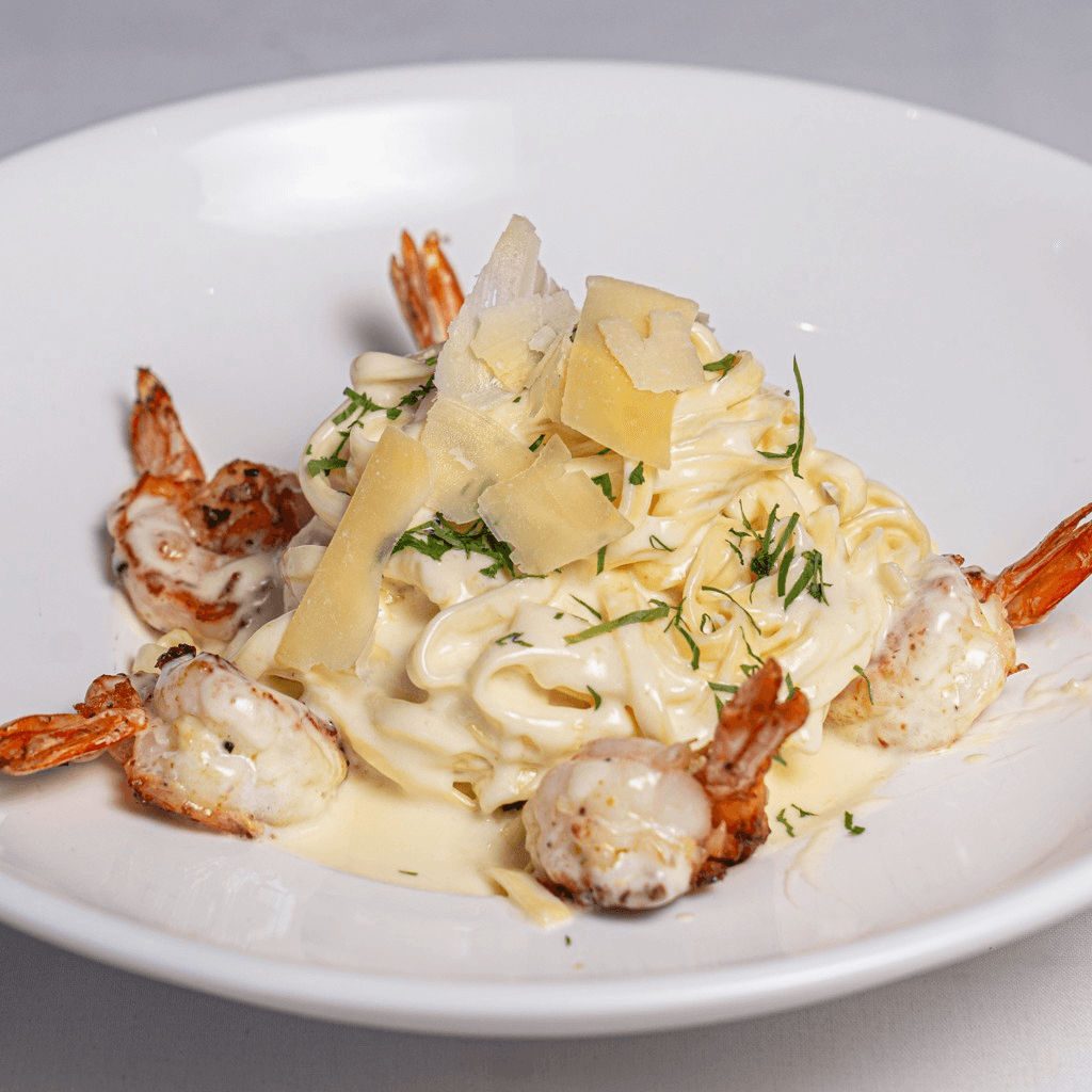 Shrimp Alfredo.