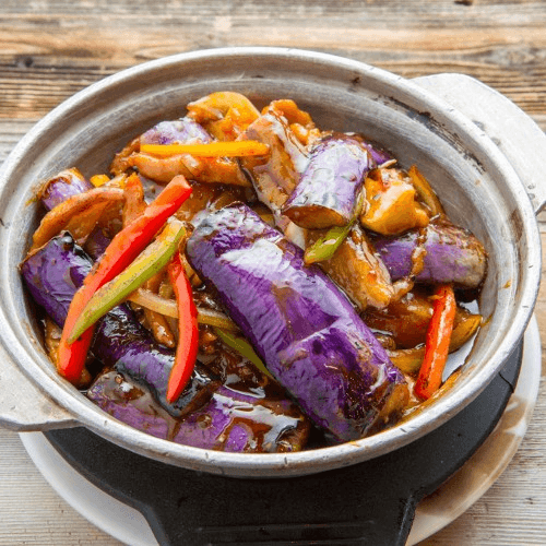 H05 Spicy Eggplant Hot Pot 魚香茄子優