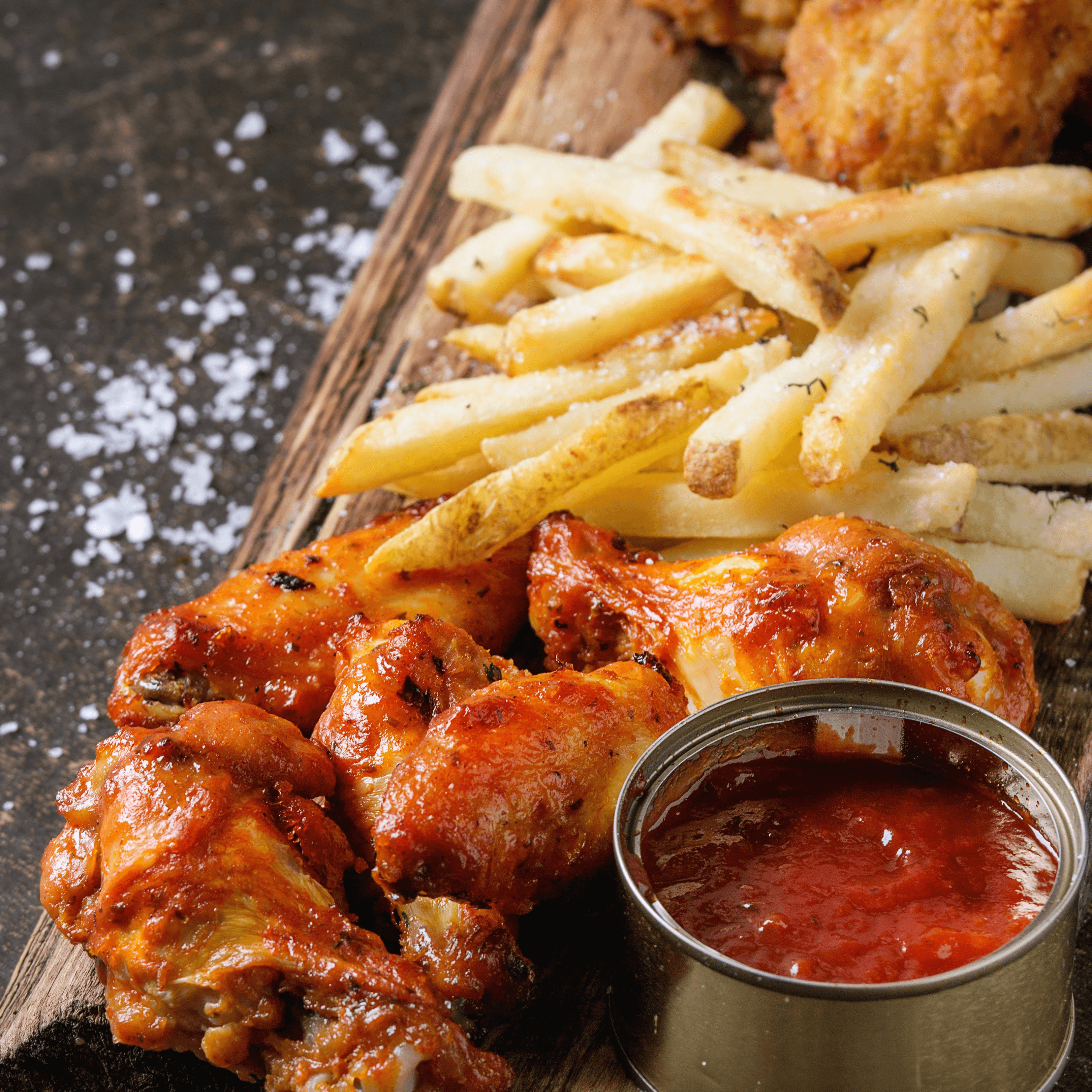 Chicken Wing Dinner.