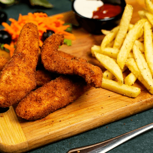 Tenders with Fries (7 Pcs).