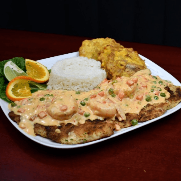 Filete Con Camarones.