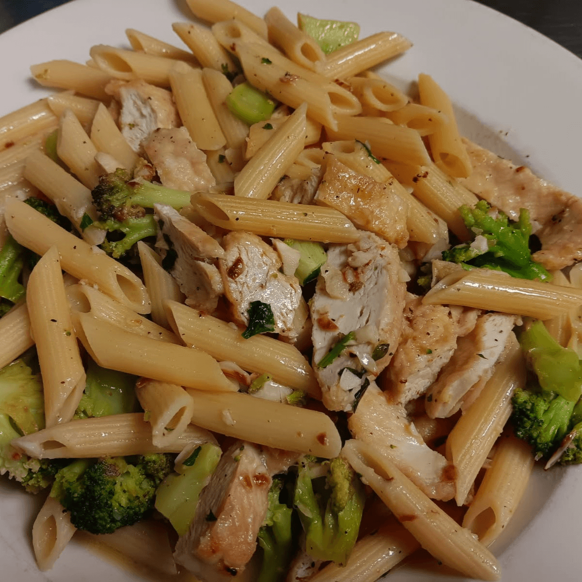 Penne, Broccoli & Chicken.