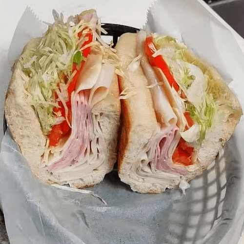 Turkey, Ham & Cheese Sub.