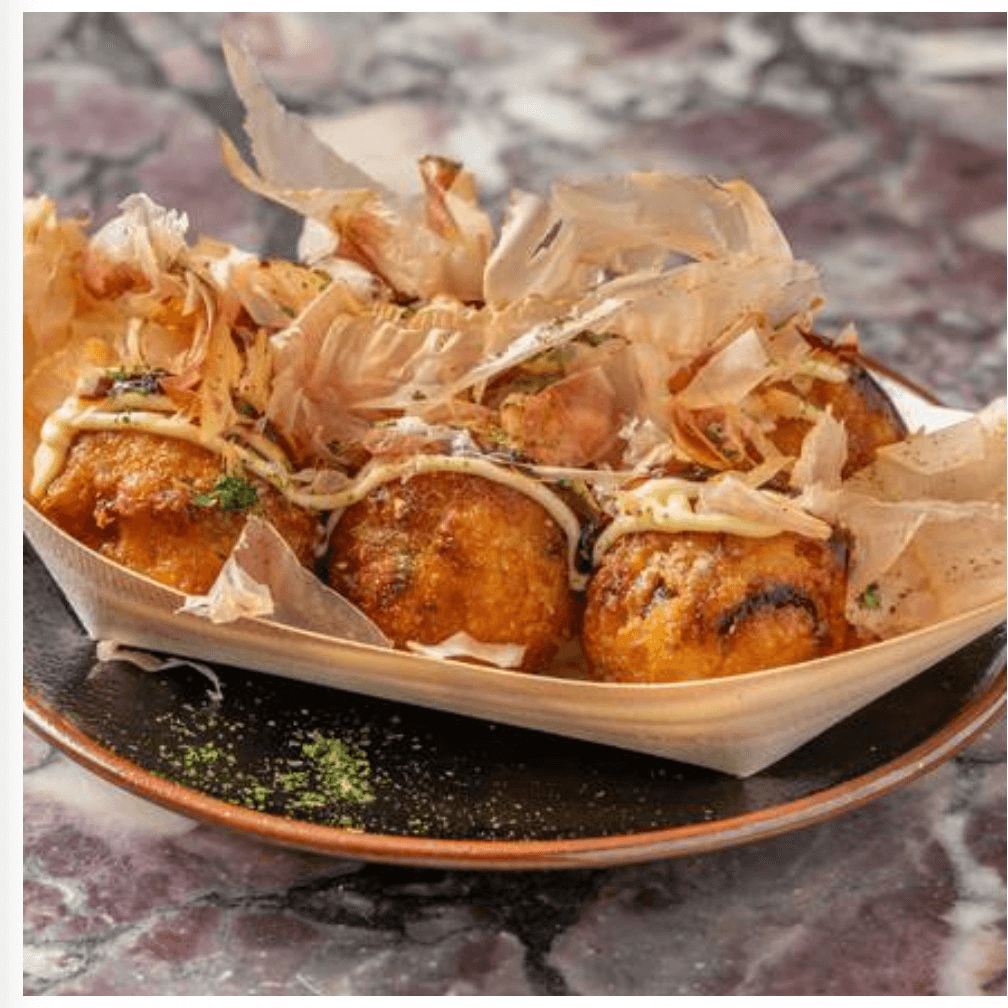 Takoyaki.