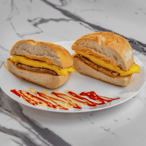 Sausage, Egg and Cheese Sandwich.