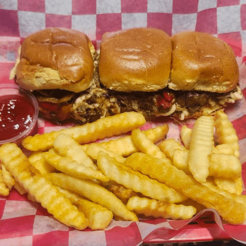 Philly Cheesesteak Sliders.