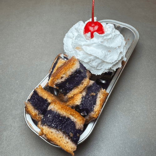 Ube Churro Cheescake.