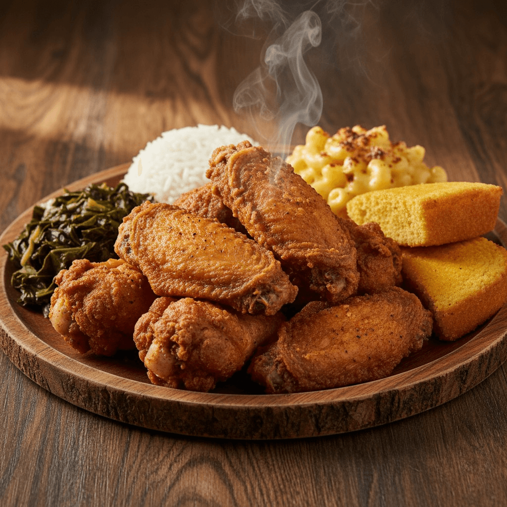 6pc Whole Wing Heritage Plate.