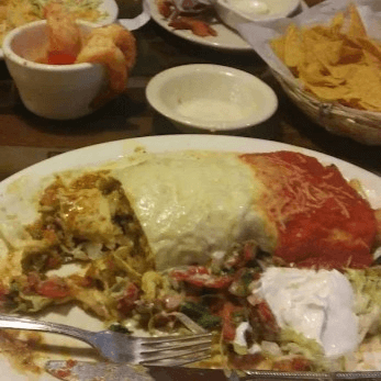 Fajitas Steak Chimichanga.