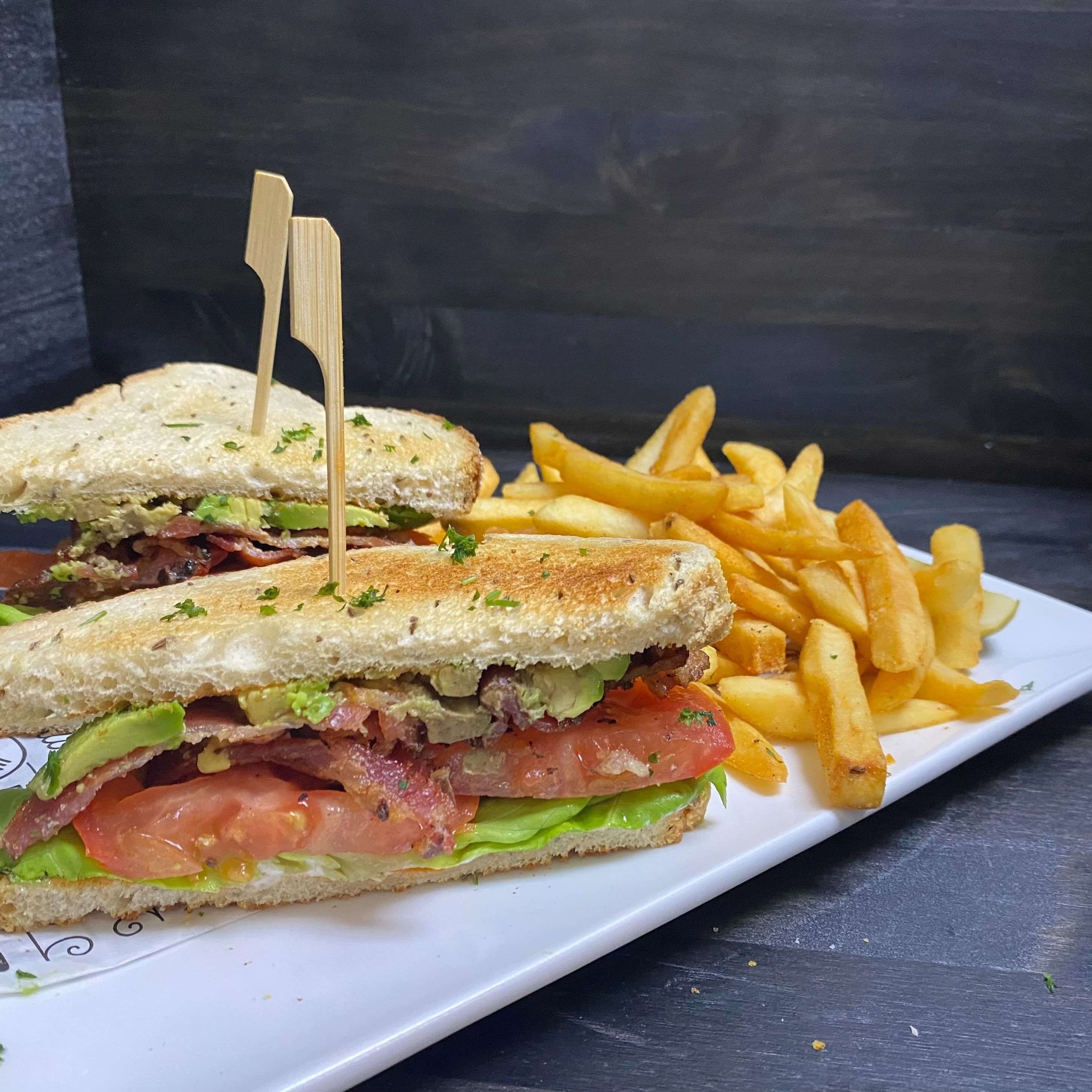 Classic BLT sandwich.
