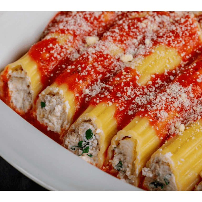Manicotti Pasta.