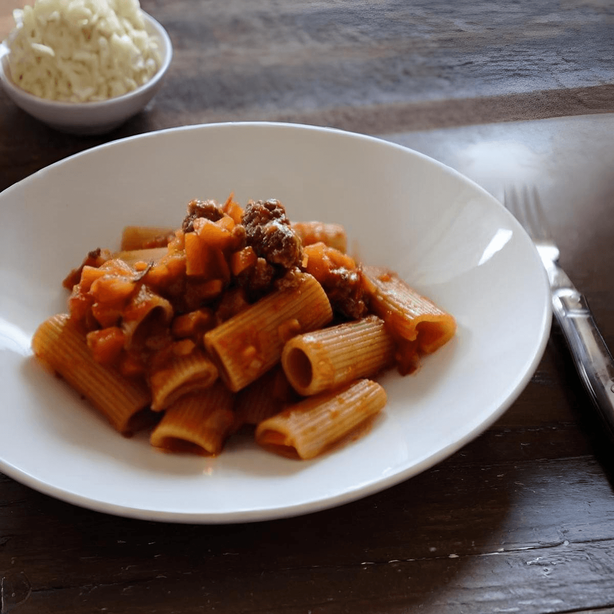 Rigatoni Salsiccia Tray.