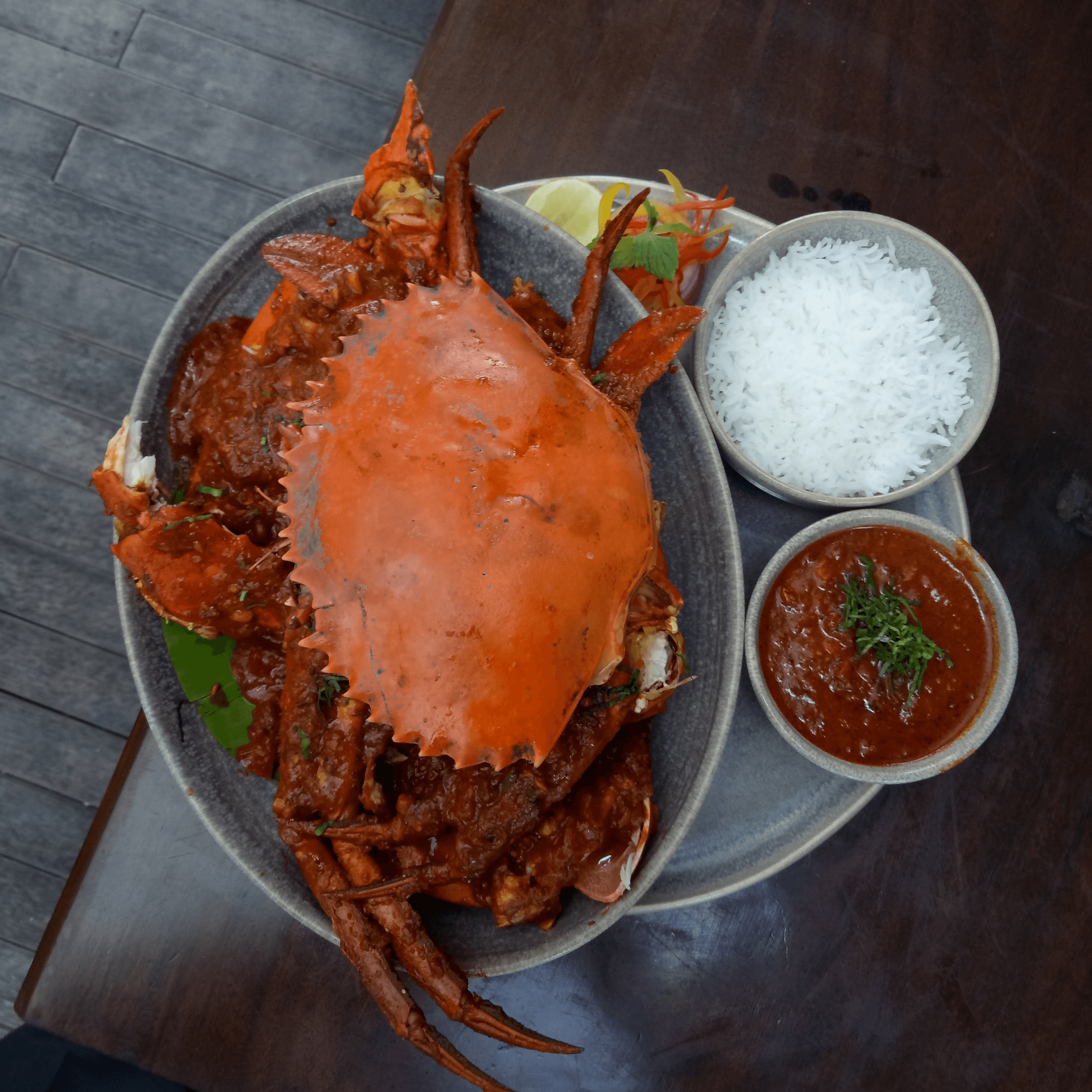 206. Cua Lột Rang Muối (2 Pcs) Salt & Pepper, Jumbo Soft Shell Crabs.