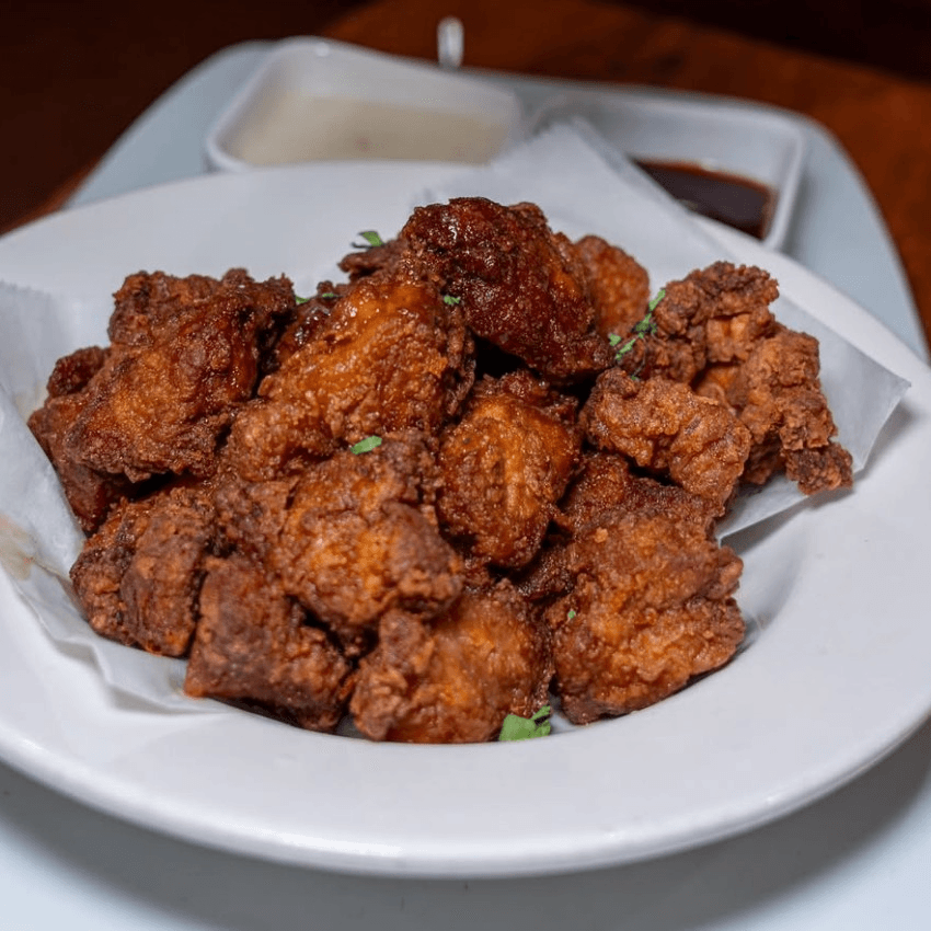 Fried Boneless Chicharron Pork Chunks.
