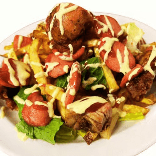 Potatoes Hot Dog Chicken Pieces "Salchipollo".
