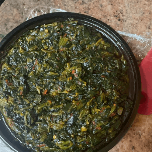 Vegetable Soup (Green Spinach Sauce).