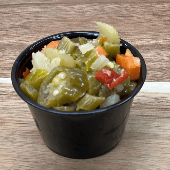 Spicy Hot Giardiniera Mix.