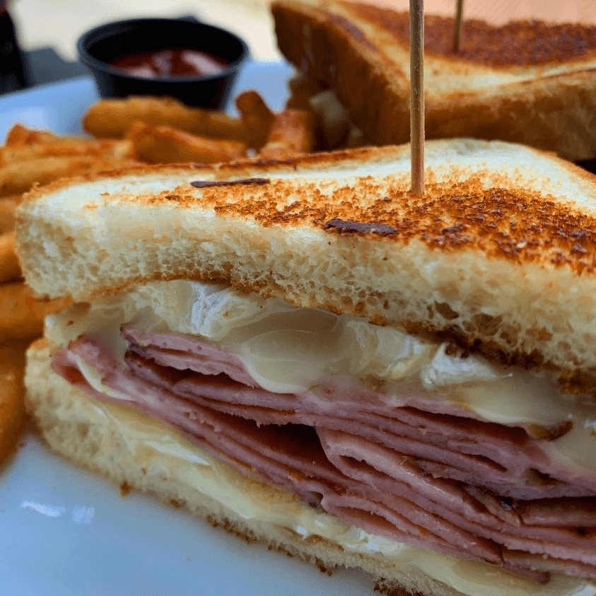 Smoked Ham & Brie Sandwich.