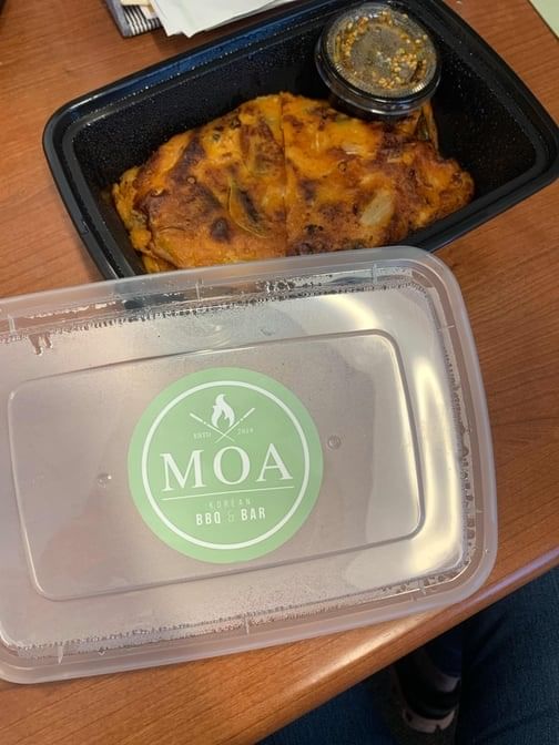 Korean Pancake - Kimchi.