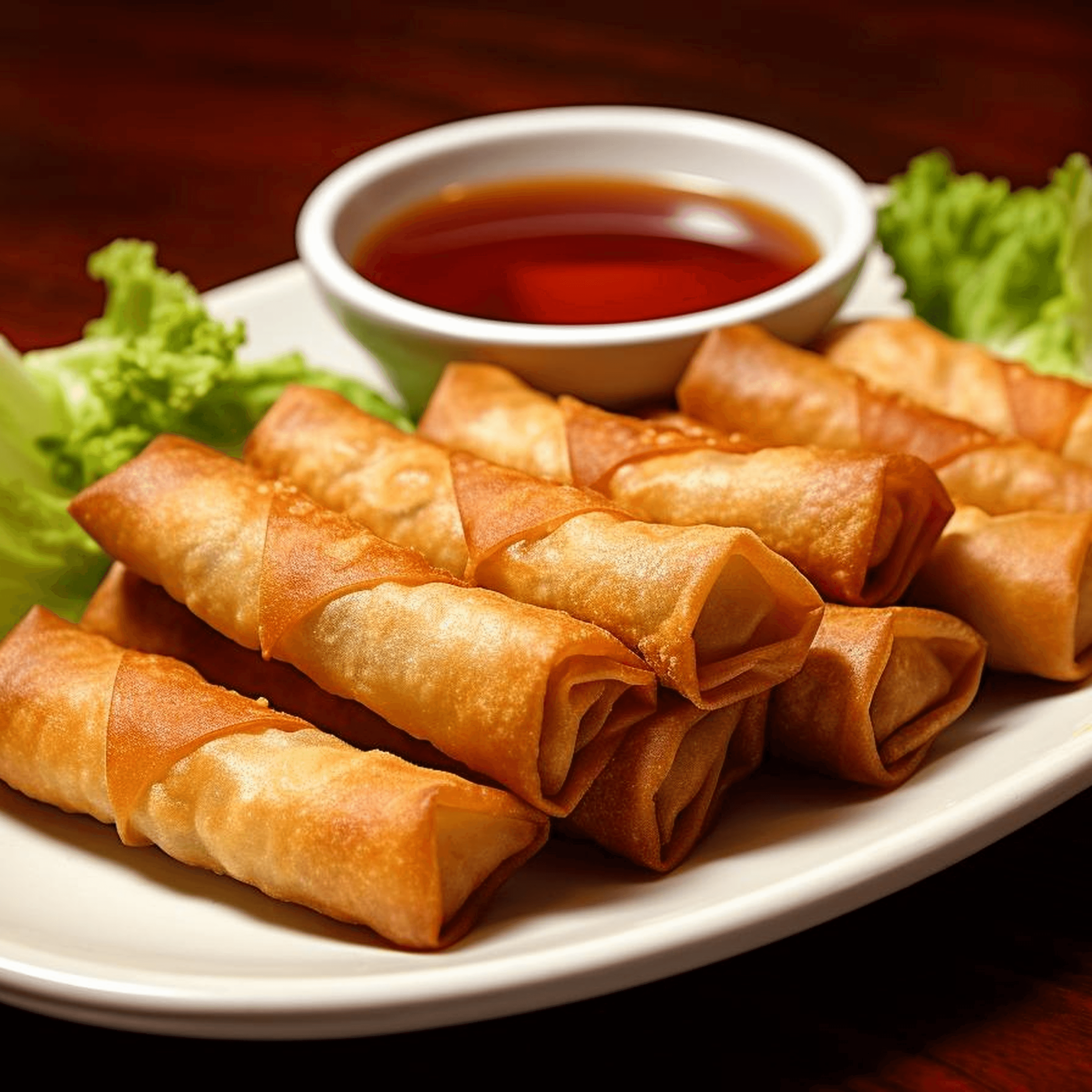 Chicken Spring Rolls.