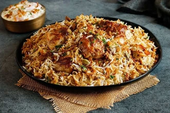 Afghani Chicken Biriyani.