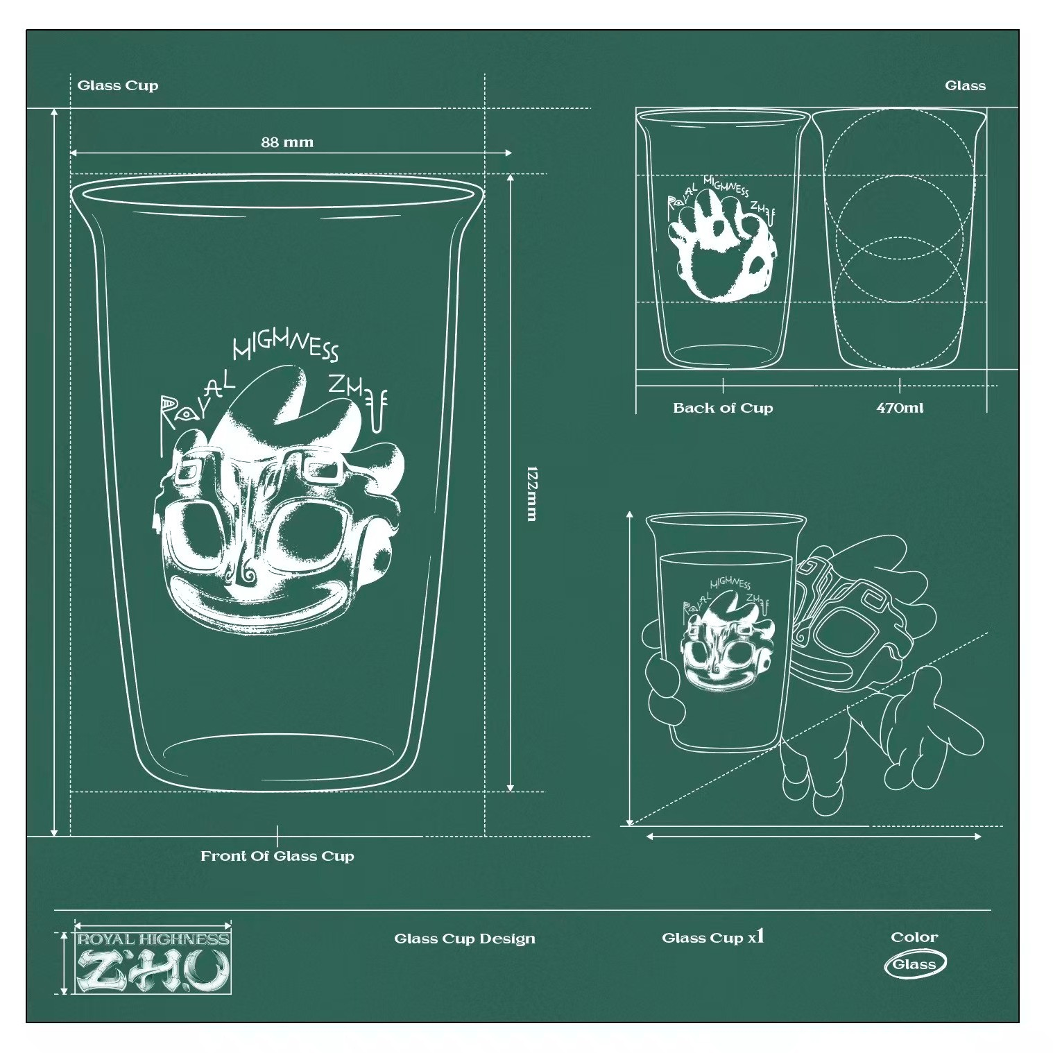 Ancient Civilization Drinkware 古蜀秘境玻璃杯.