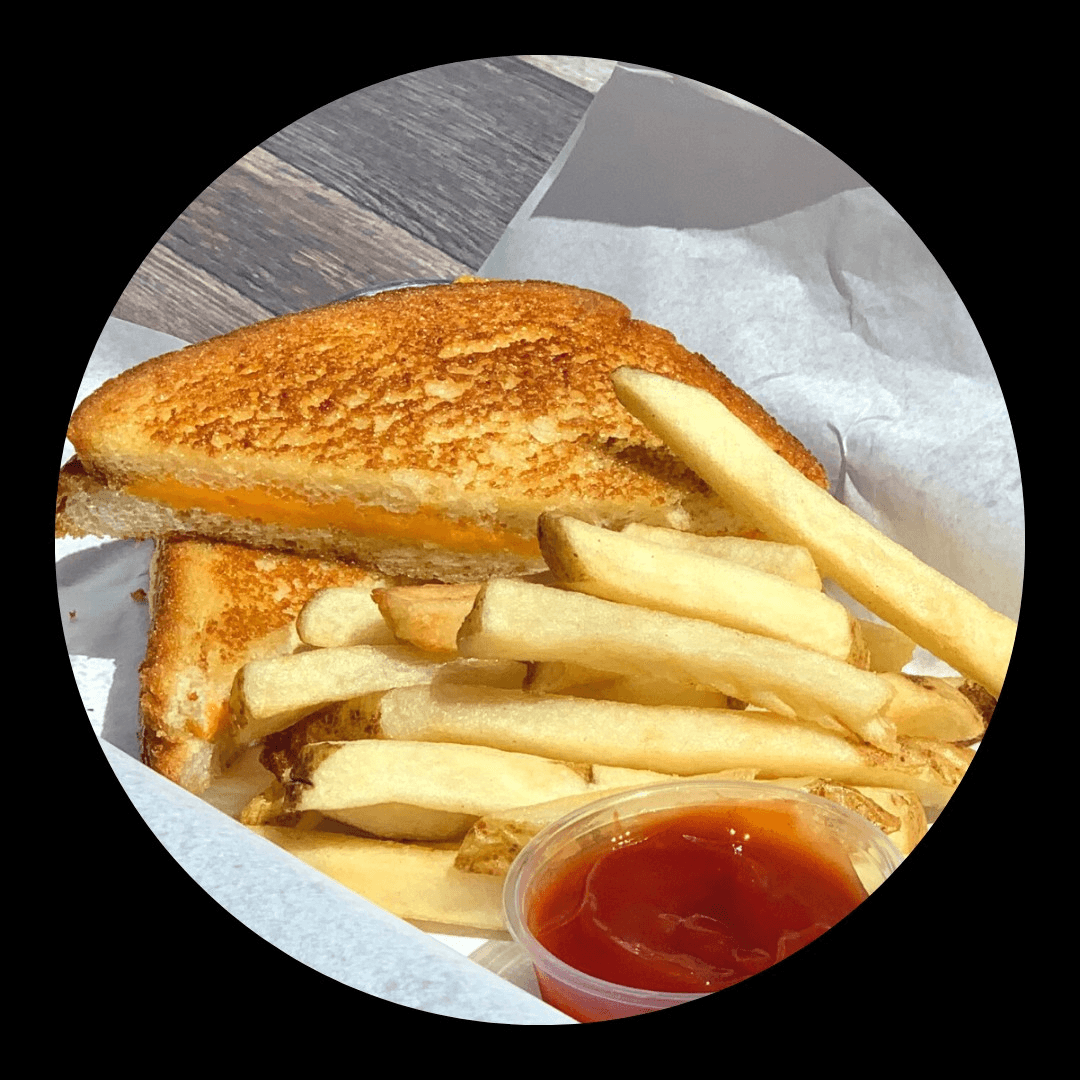 Kids Grilled Cheese Sandwich Meal.