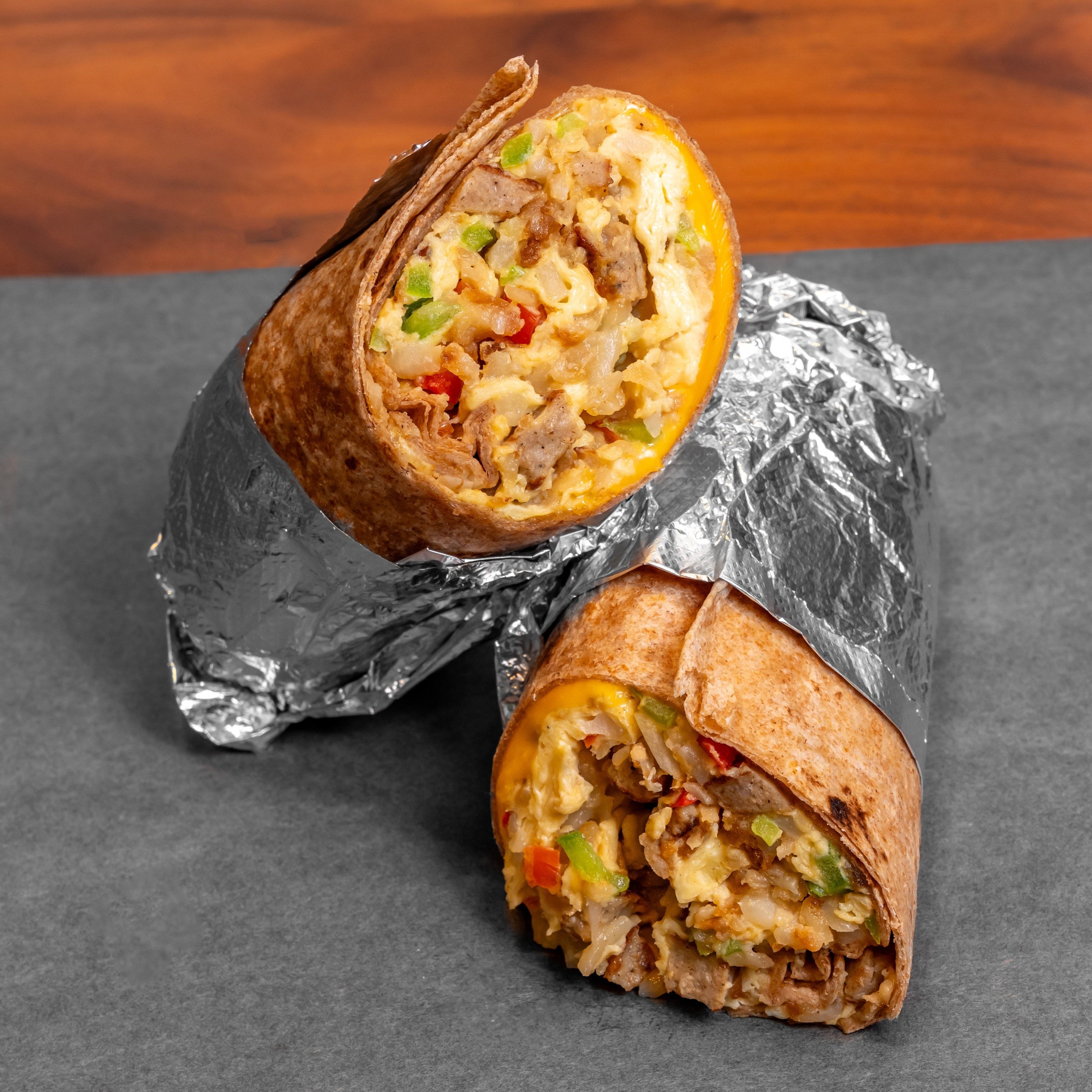 BREAKFAST BURRITO.