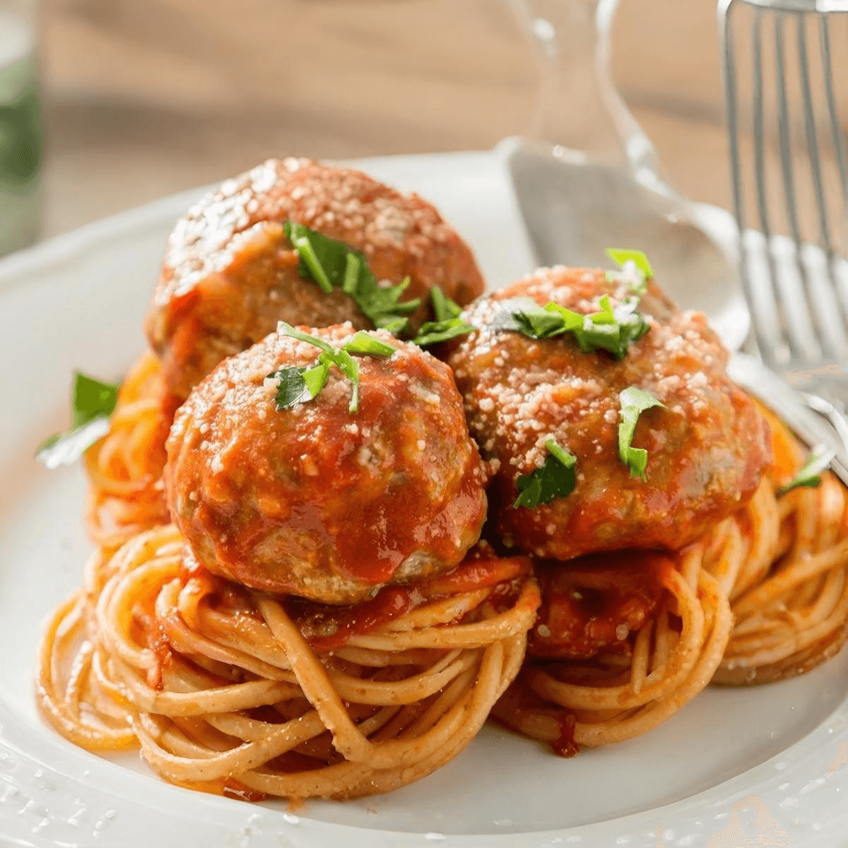 Kids Spaghetti Meatballs.