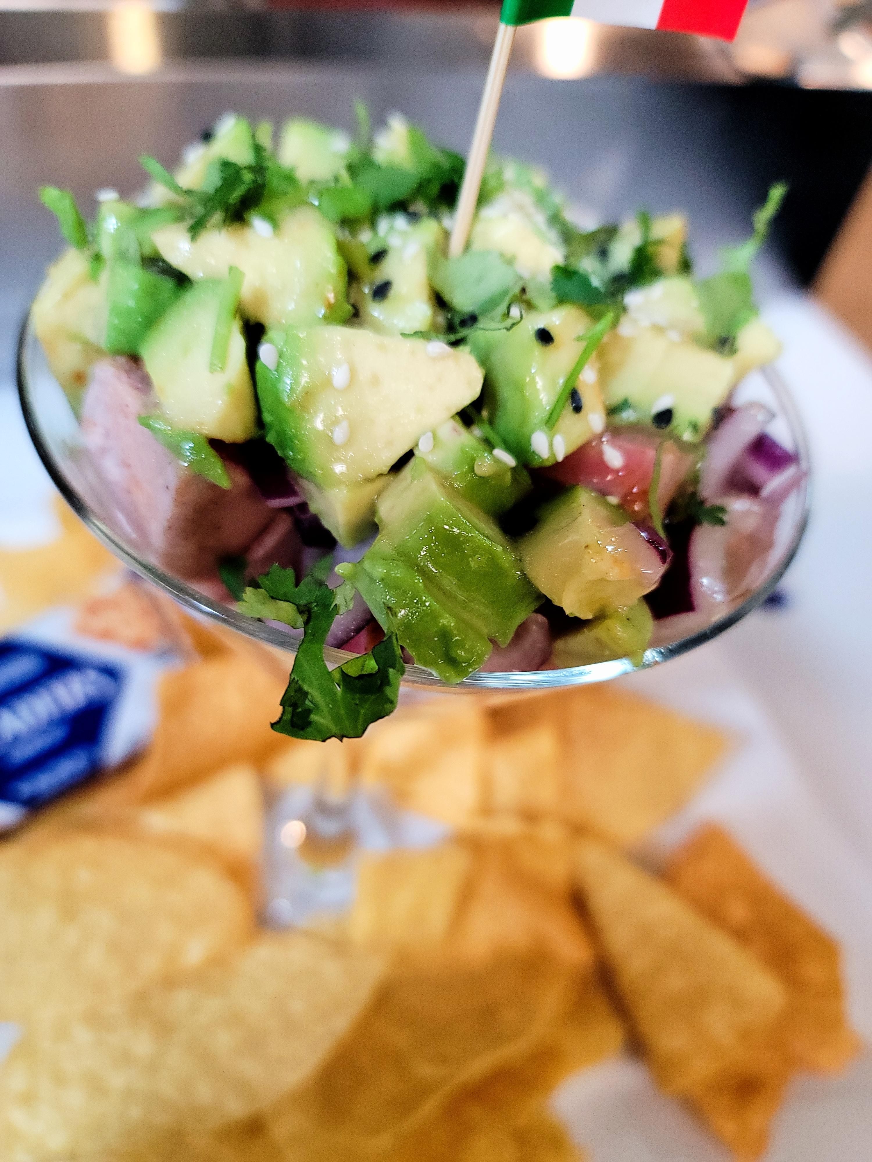 Mexican Tuna Martini.