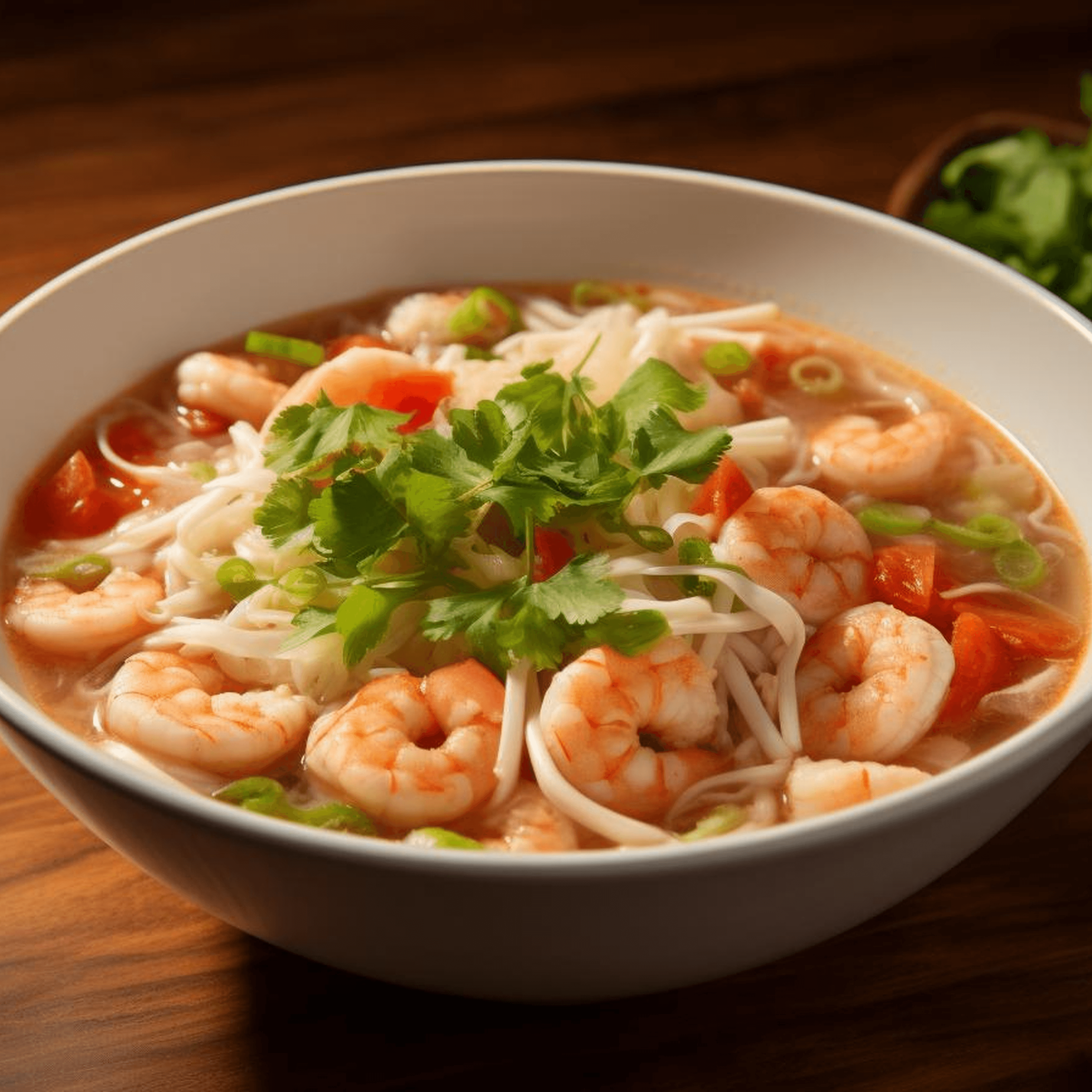 Rice Noodles w/ Shrimp & Pork.