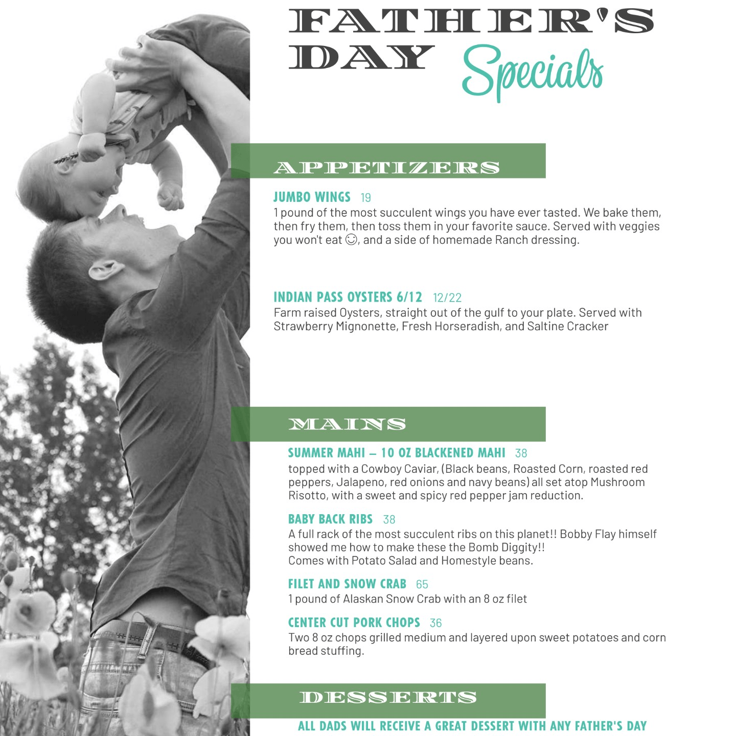Father's Day Specials