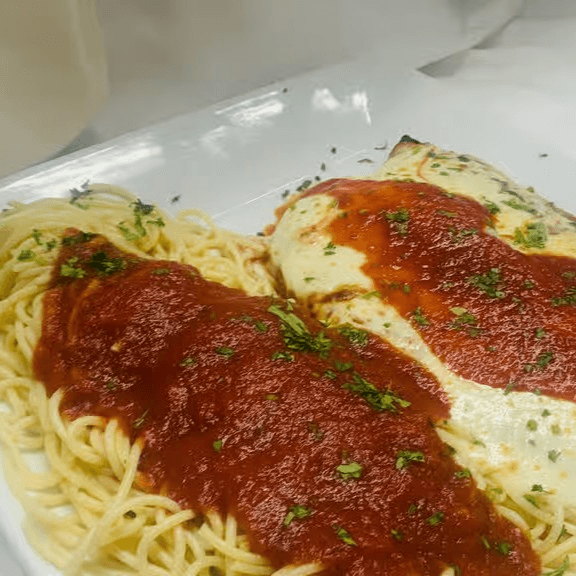 Chicken Parmigiana.