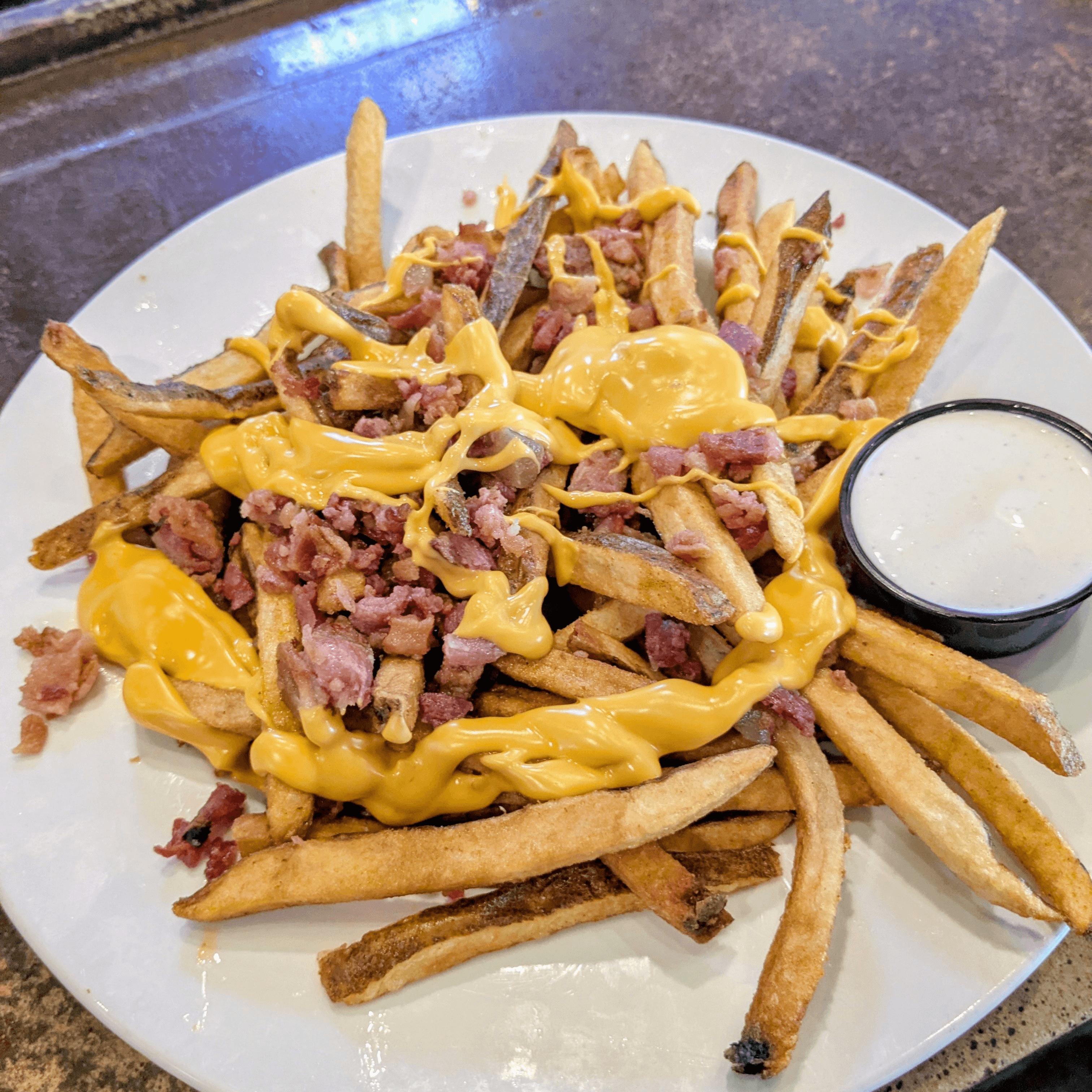 Cheese & Bacon Fries.