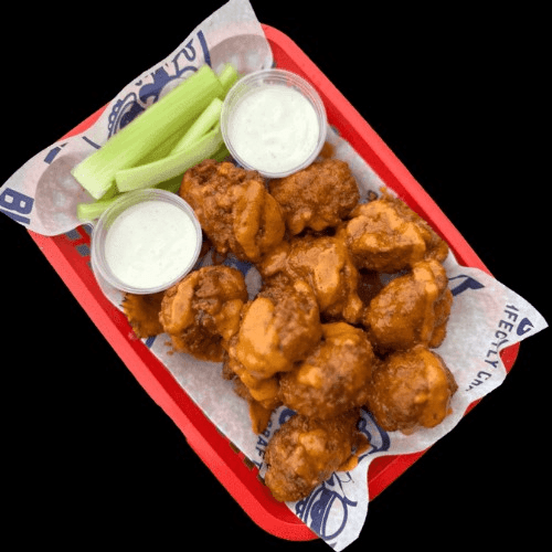 House Battered Boneless Wings.