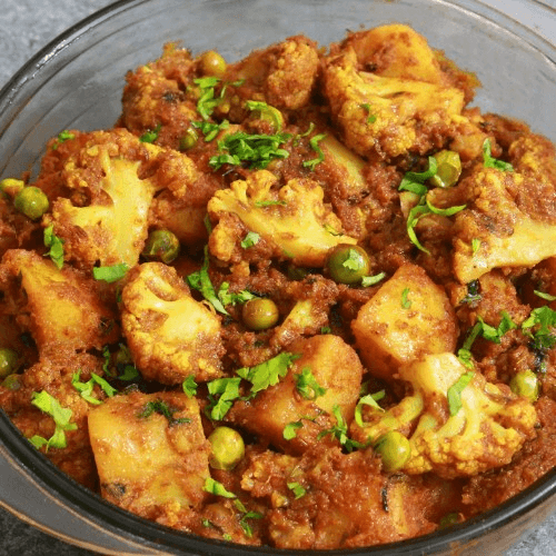 Cauliflower and Peas Masala.