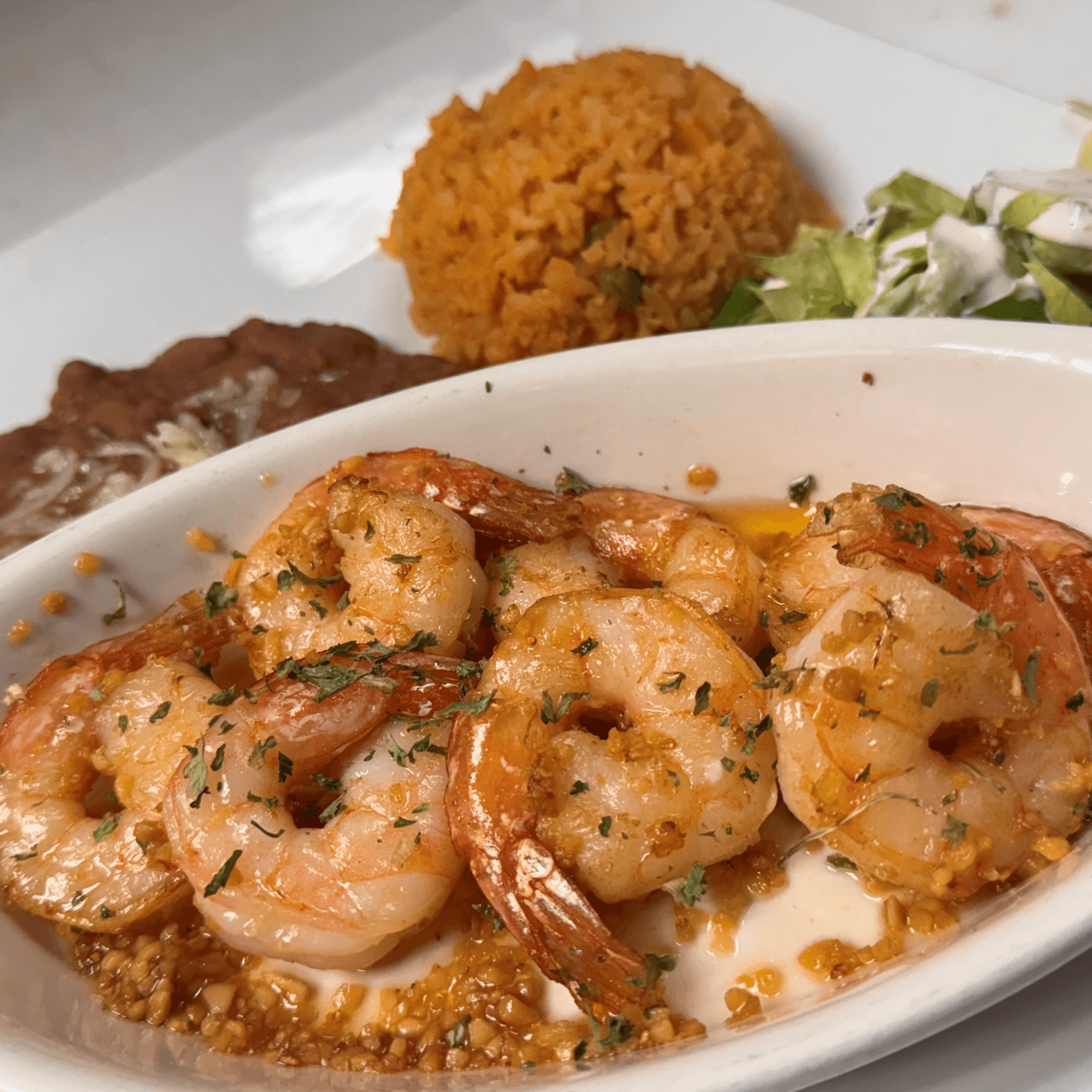 Camarones al Mojo de Ajo.