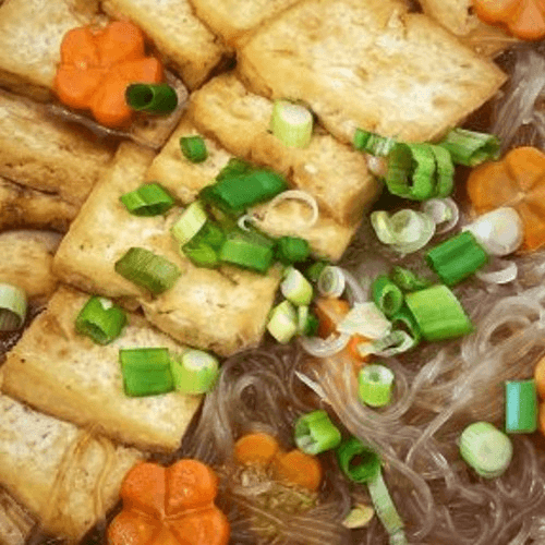 Country Tofu with Yam Noodle 粉丝豆腐