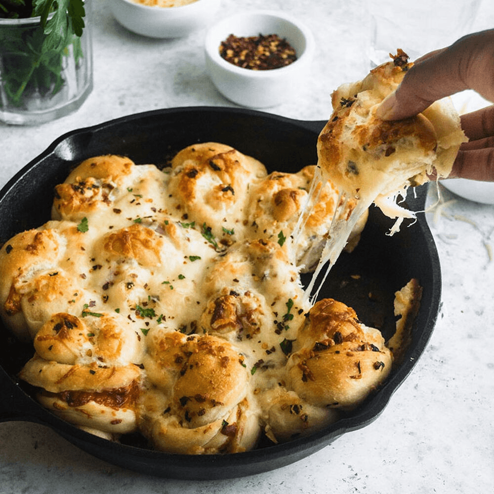 Cheesy Garlic Knots.