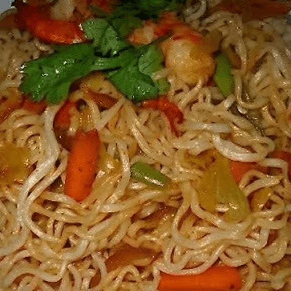 Green chili noodle family pack.