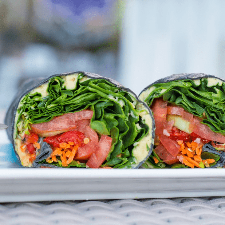 Veggie Wrap Sandwich.