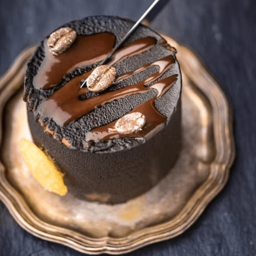 Chocolate Mousse Cake.