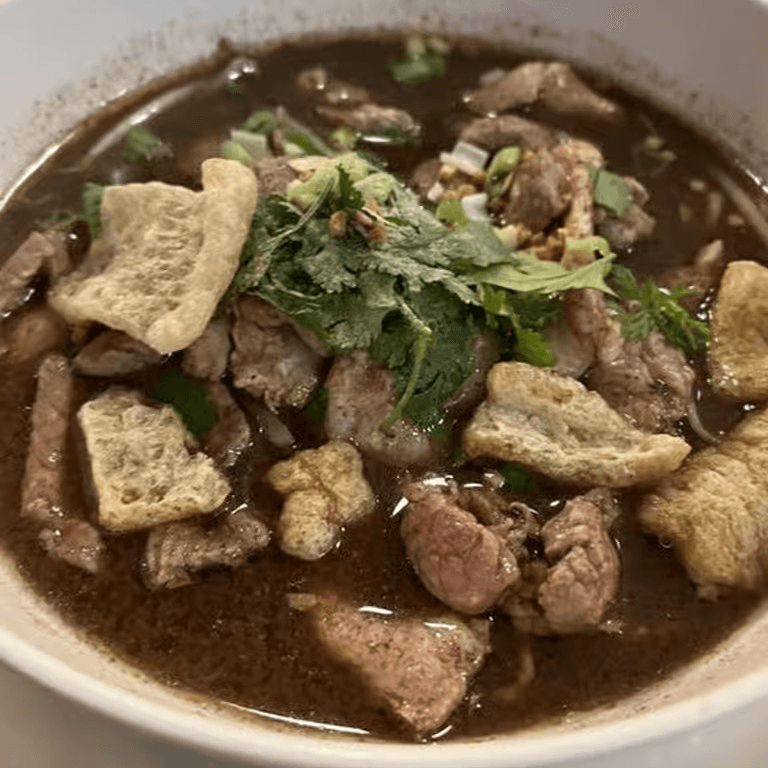 Bangkok boat beef noodle soup.