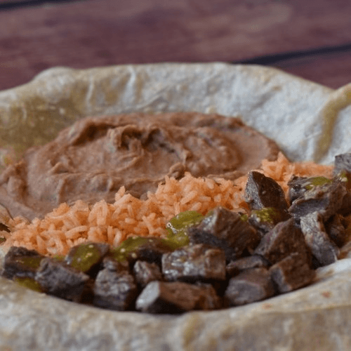 Carne Asada Burrito.