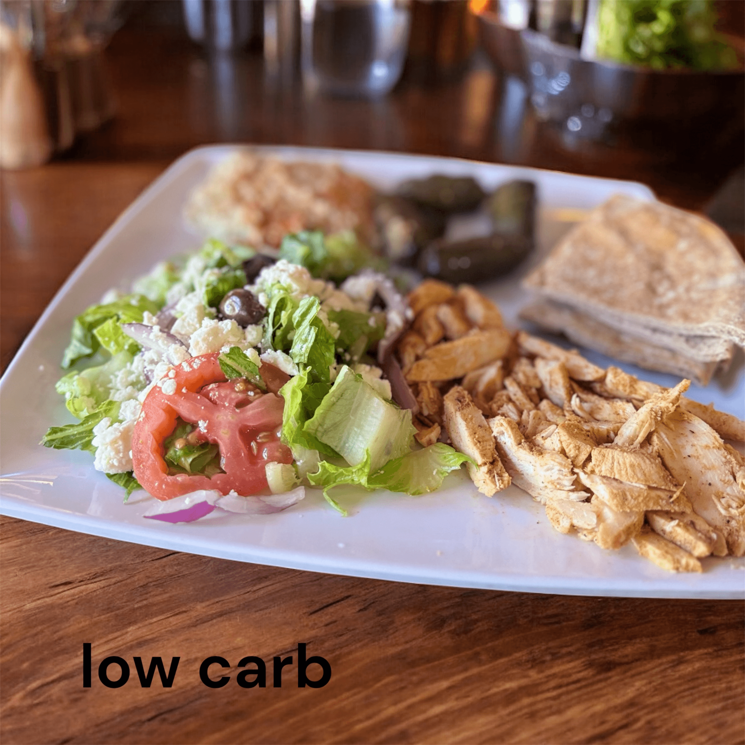 Light & Low Carb Platter.