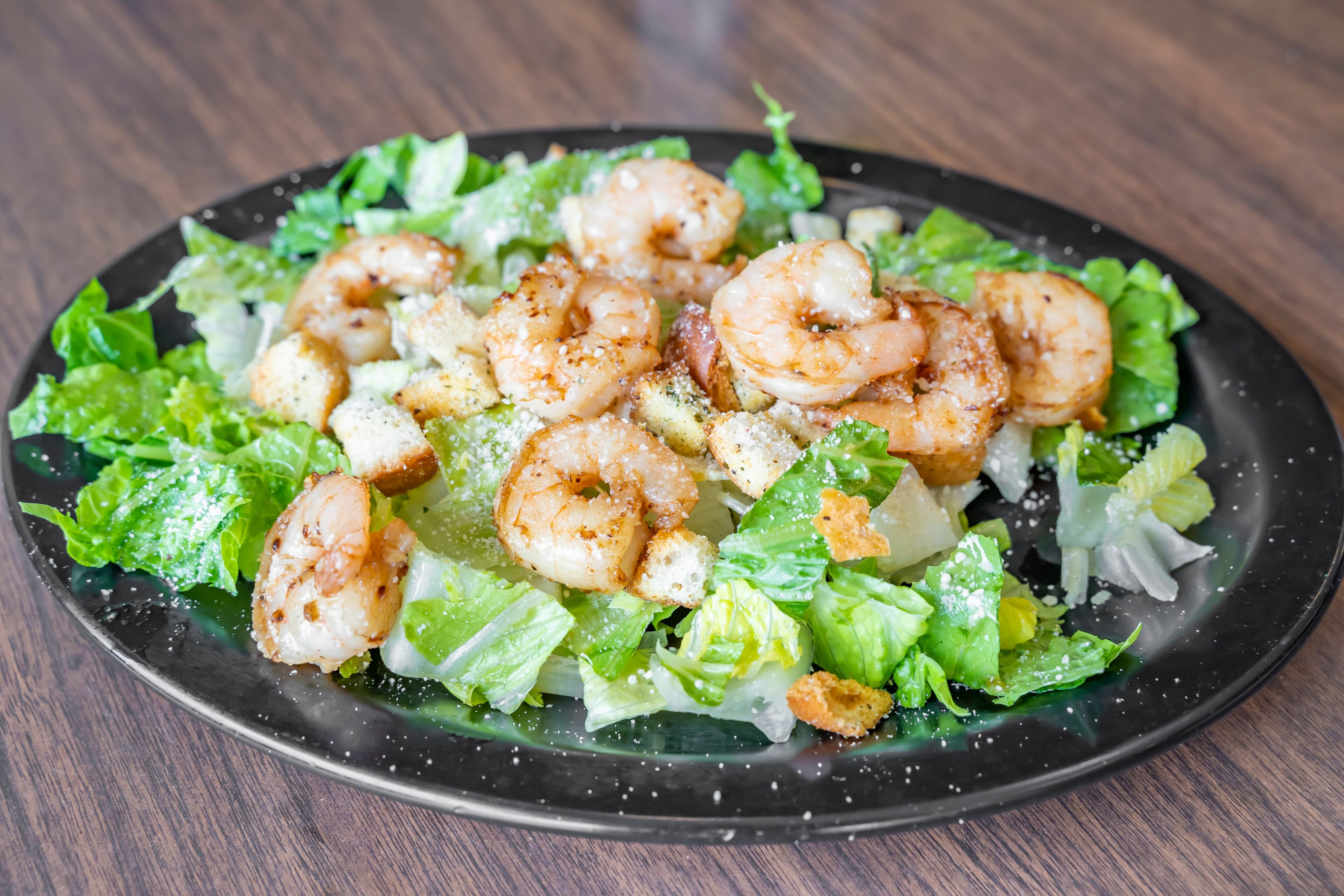 Grilled Shrimp Caesar Salad.