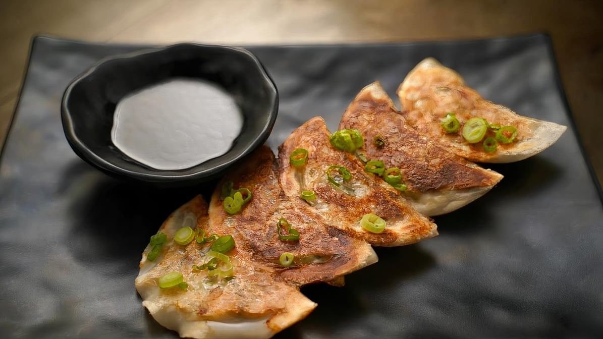 Fried Veggie Gyoza.