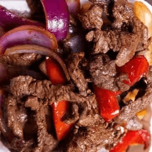 Lomo Saltado Sandwich Wrap.