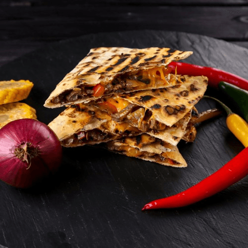 Shredded Beef Quesadilla.