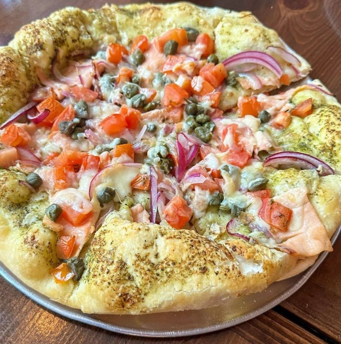 Smoked Salmon Pizzetta.